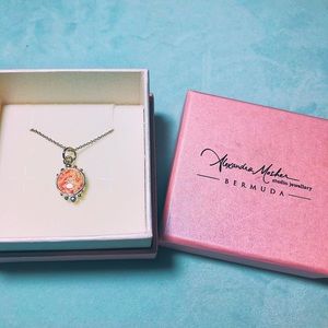 Pink sand necklace from Bermuda